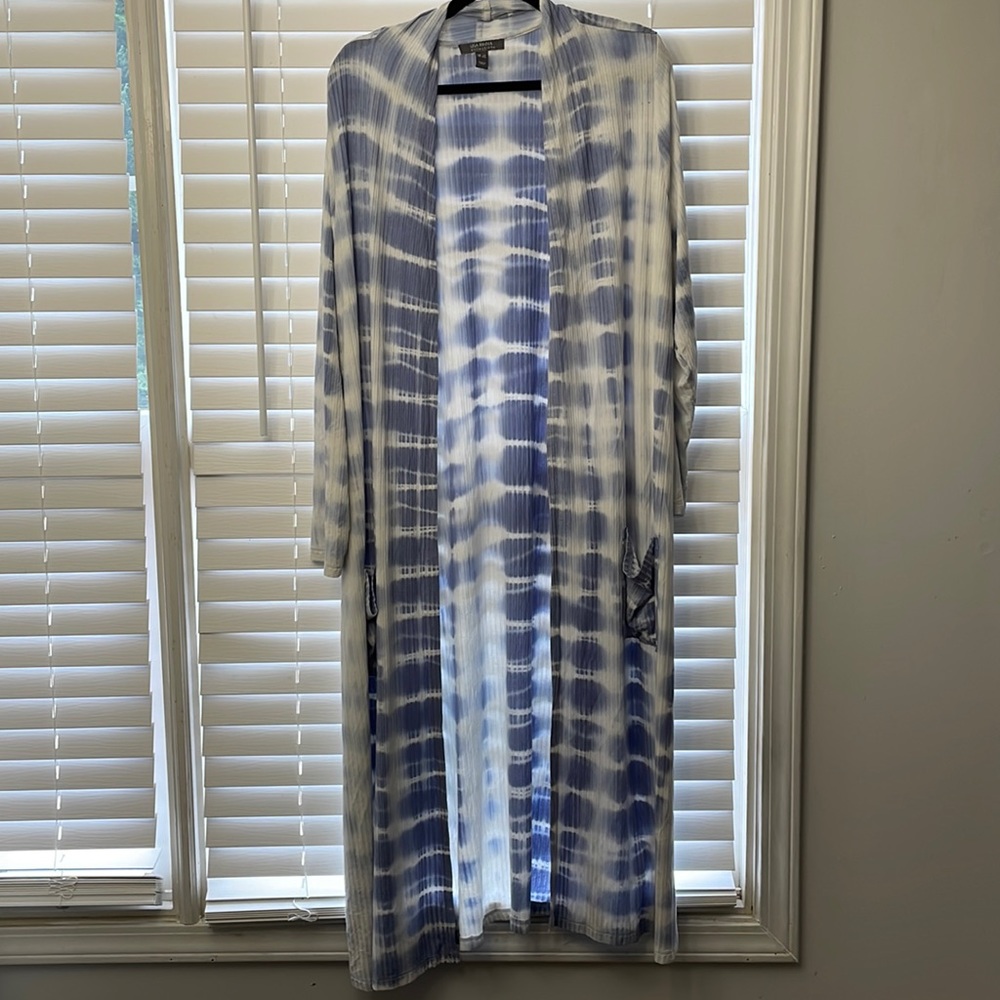 Lisa Rinna Collection Tie Dye Duster Cardigan